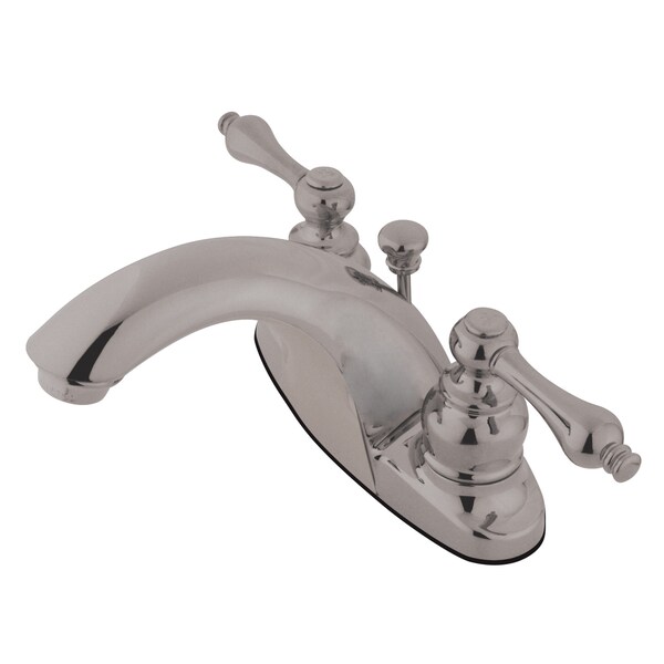 Kingston Brass 4" Centerset Bathroom Faucet, Brushed Nickel KB7648AL - main